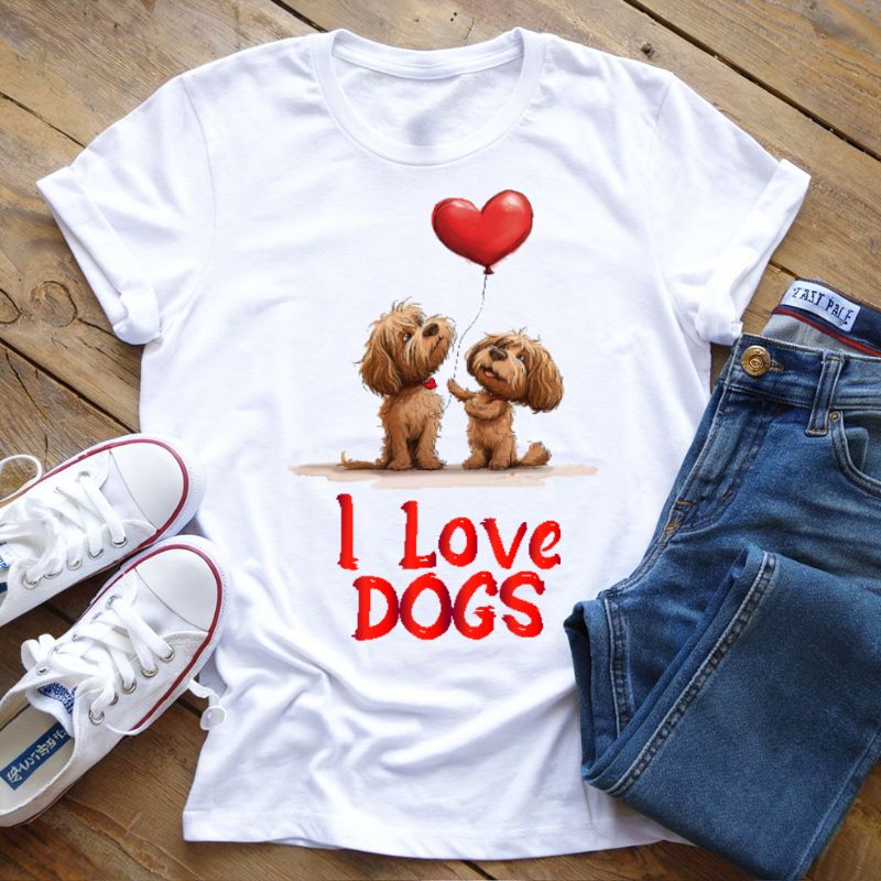 T-Shirt I Love Dogs