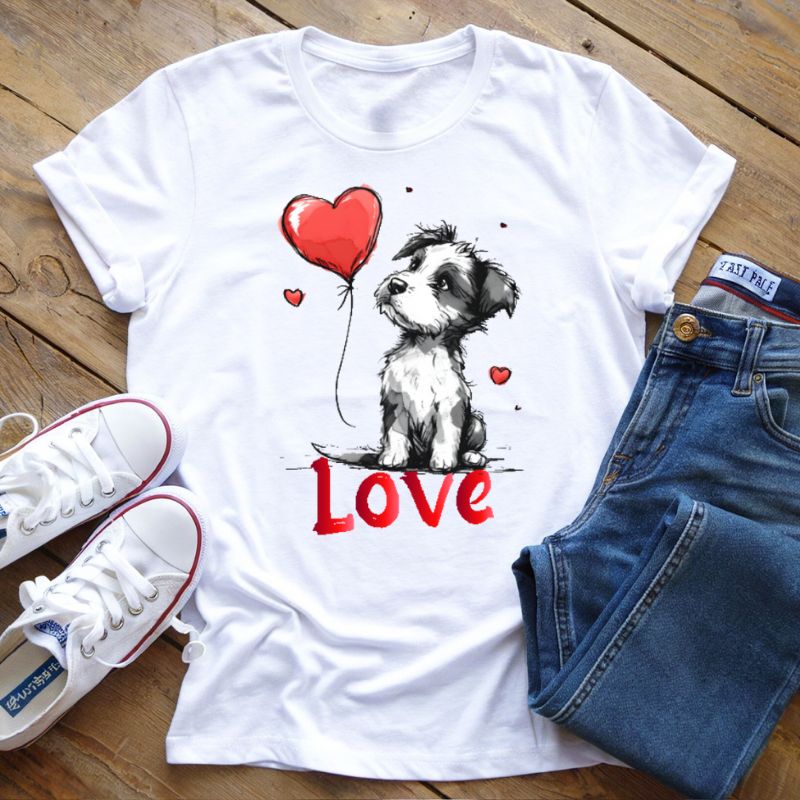 T-Shirt Cane Love