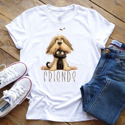 T-Shirt Dog & Cat Friends