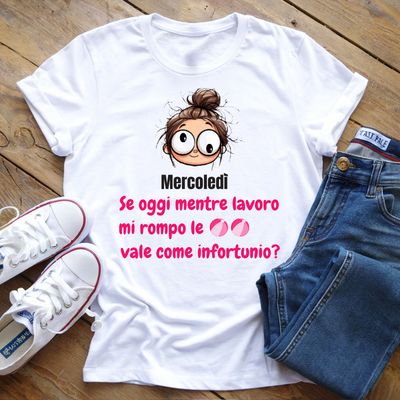 T-Shirt Settimana Lavorativa Mercoledì T-Shirt Settimana Lavorativa Mercoledì