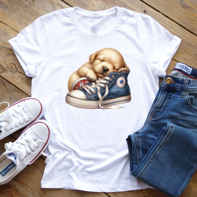 T-Shirt Cane e Scarpetta