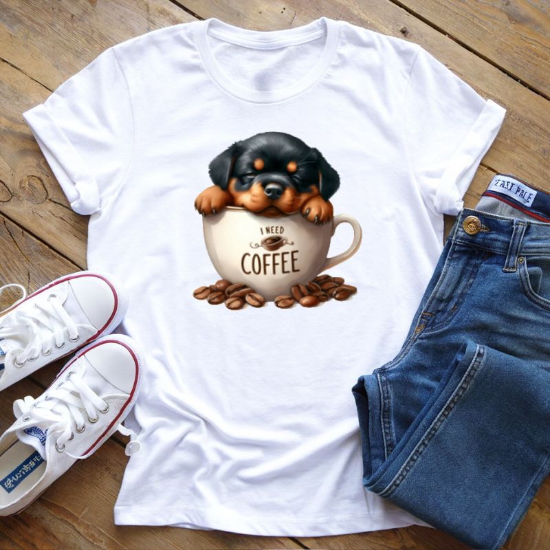 T-Shirt Cane e Coffe