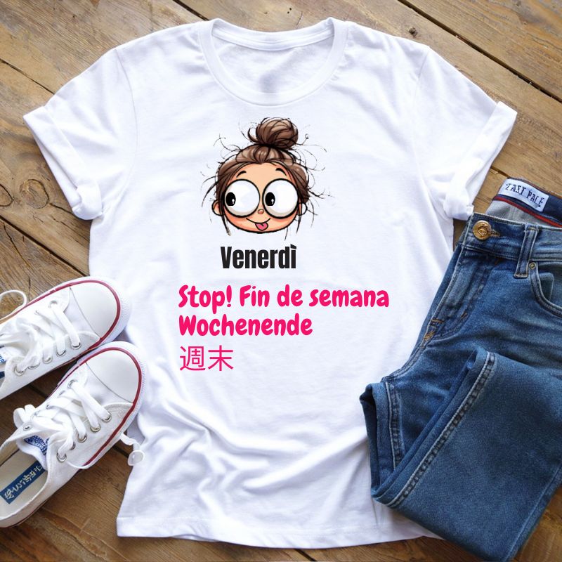 T-Shirt Settimana Lavorativa Venerdì