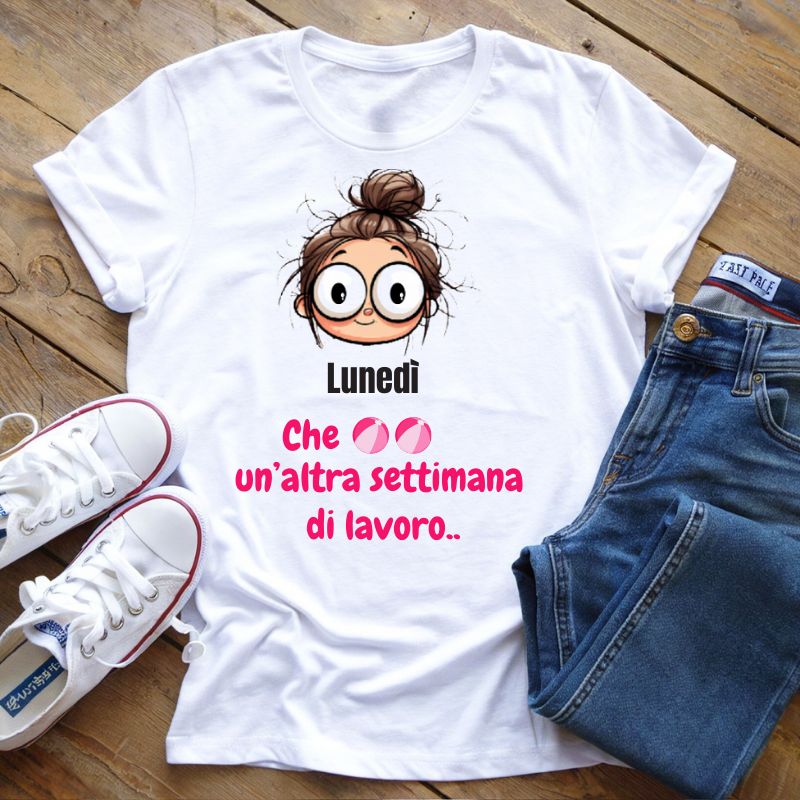 T-Shirt Settimana Lavorativa Lunedì