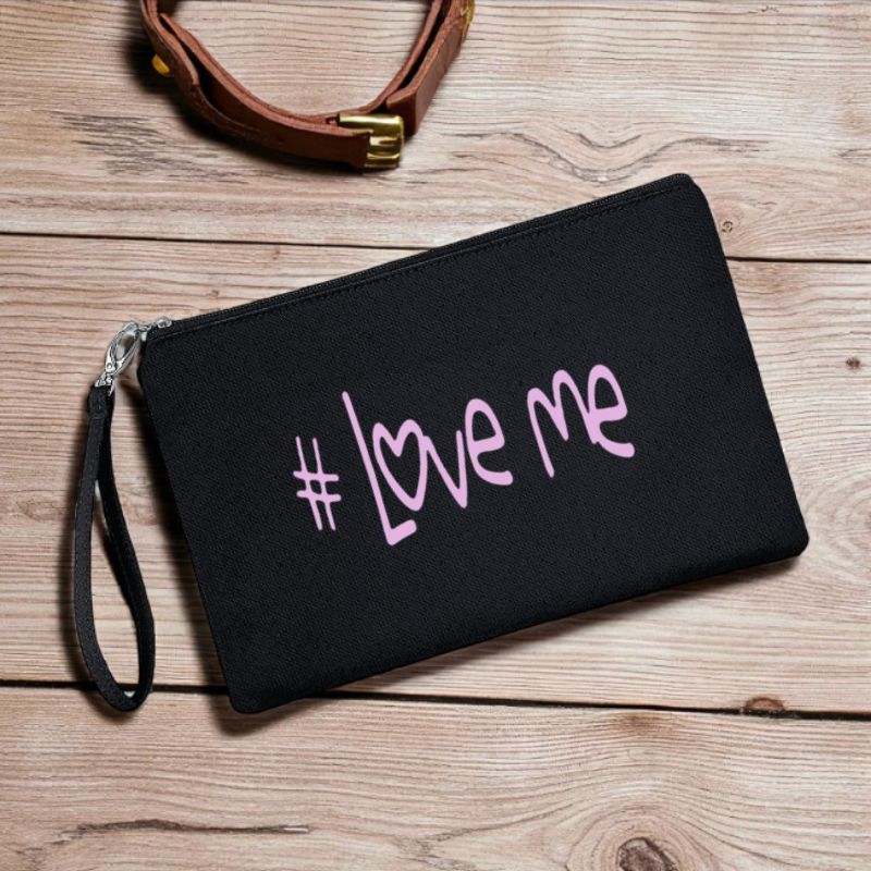 Pochette Love Me, Colore Pochette: Nero, Con passamaneria (+ 5€): No