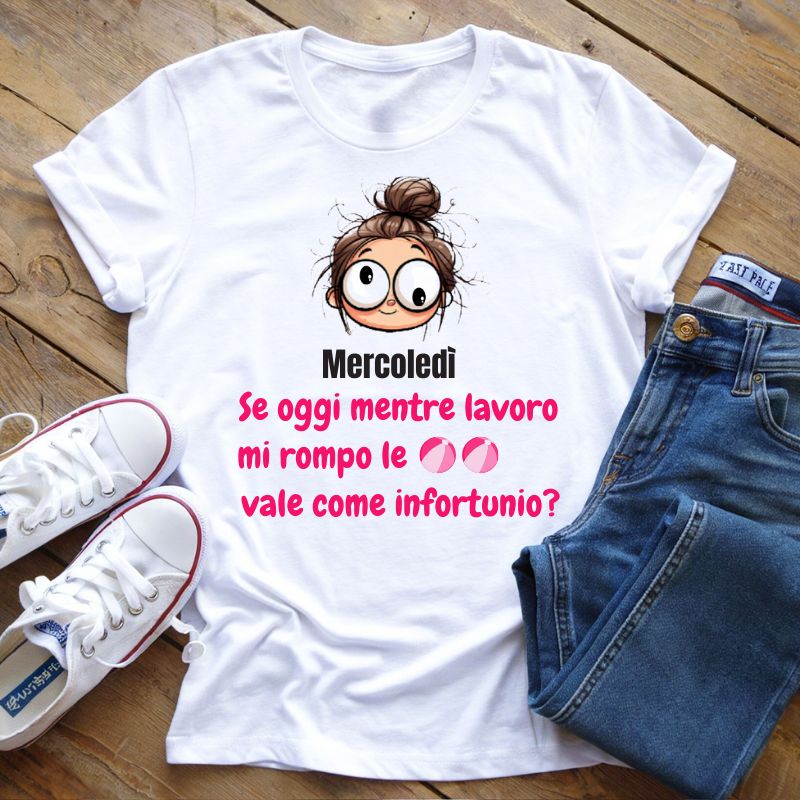 T-Shirt Settimana Lavorativa Mercoledì