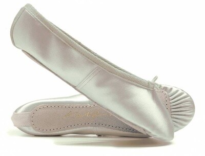 White Satin Ballet Shoes