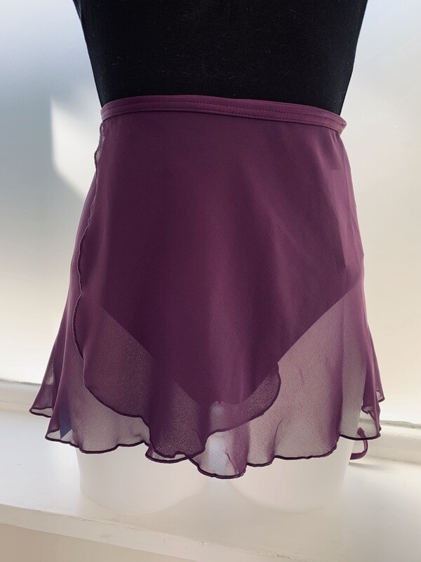 Aubergine Wrap Skirt