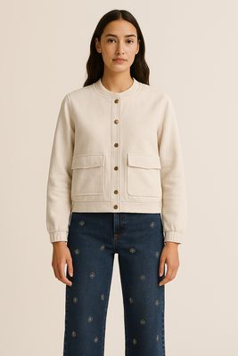 CHAQUETA BOMBER CRUDO