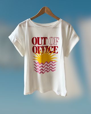 CAMISETA PRINT OUT OF OFFICE
