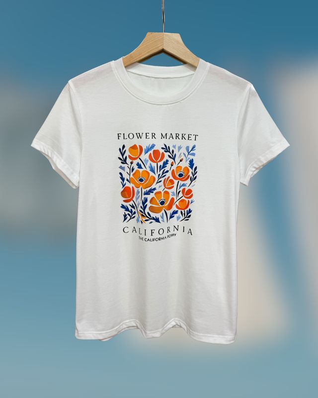 CAMISETA PRINT FLOWERS