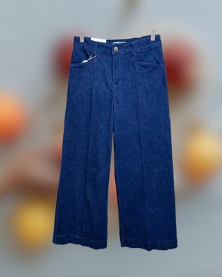 PANTALÓN PALAZZO DENIM OSCURO