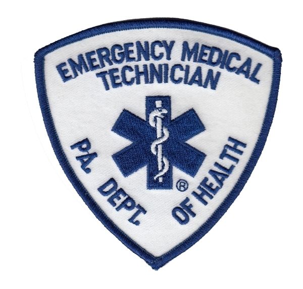 Hero's Pride 5340 Emergency Medical Technician PA DEPT OF HEALTH EMT Shoulder Patch