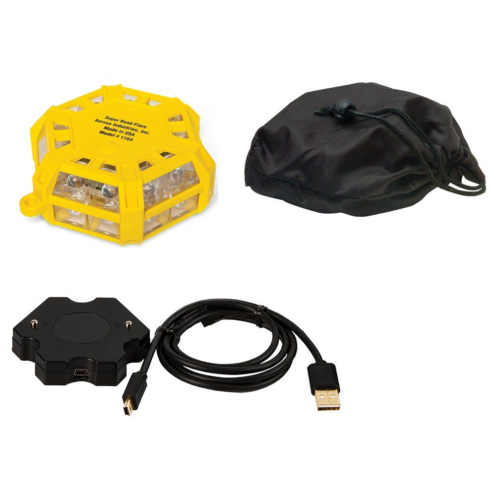 1164 Super Road Flare - Single Flare with Amber LEDs