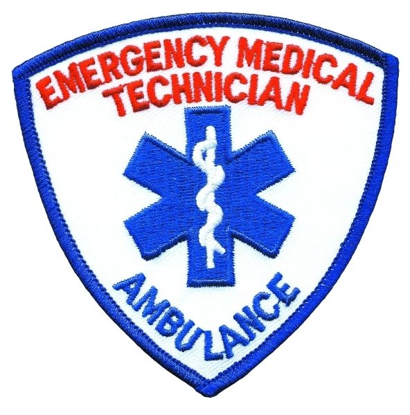Hero's Pride 5291 EMERGENCY MEDICAL TECHNICIAN AMBULANCE Shoulder Patch