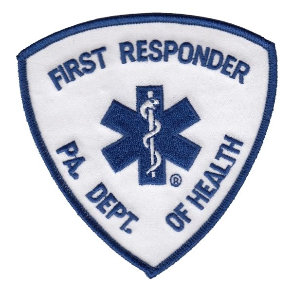 Hero's Pride 5314 PA Depaartment of Health First Responder Shoulder Patch