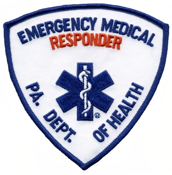 Hero's Pride 5309 PA DEPT OF HEALTH EMERG MED RESPONDER Shoulder Patch  3-3/4x3-3/4