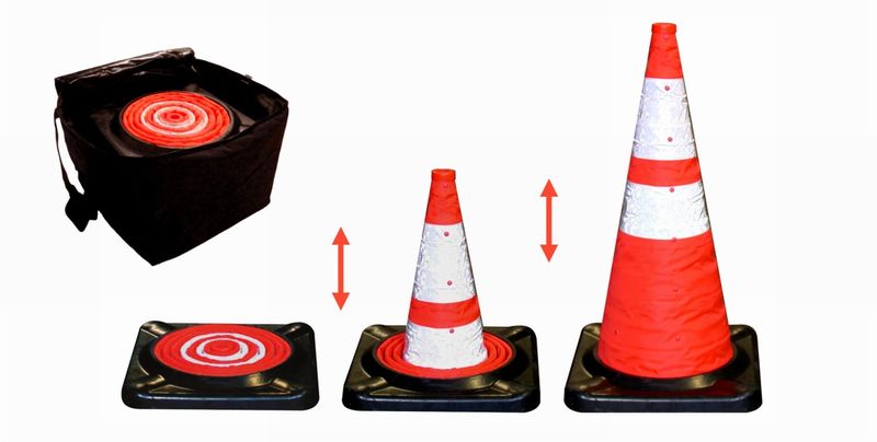 CC5B Collapsible Cone Kit - Five 28" Cones w/Storage Bag