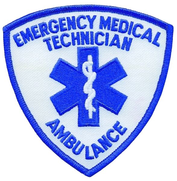 Hero's Pride 4827 EMERGENCY MEDICAL TECHNICIAN AMBULANCE Shoulder Patch