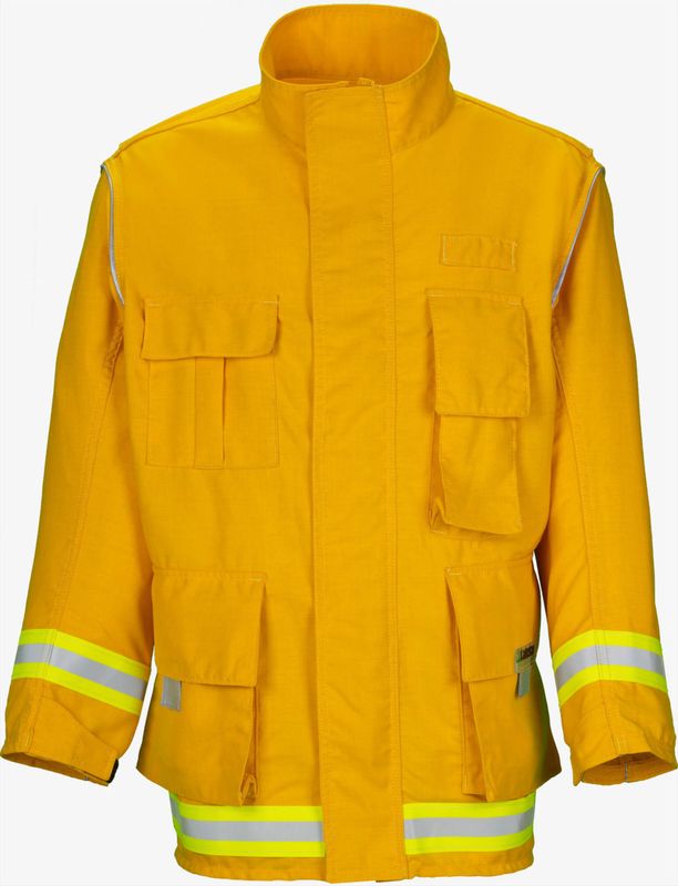 Lakeland  Wildland Fire Coat 6 oz. Yellow Nomex