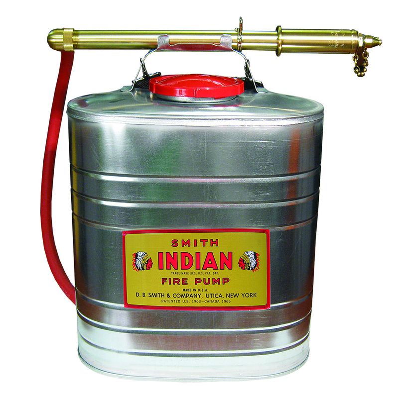 Indian 179015-17 5-Gallon Stainless Steel Fire Pump with Smith Pump