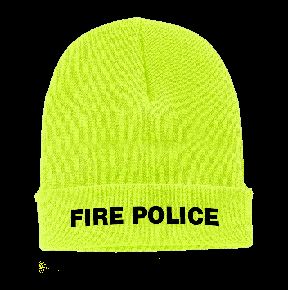 Neon Yellow Beanies Embroidered Titles