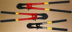 Bolt Cutters with Non-Conductive Fiberglass Handles