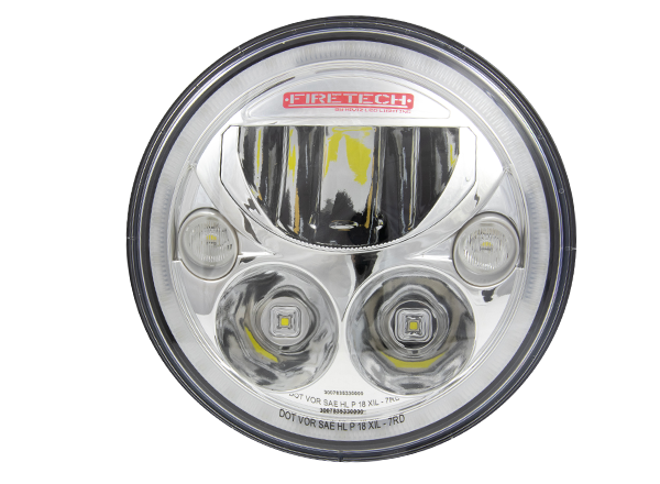 Firetech  HiViz LED 7" Round Head Light