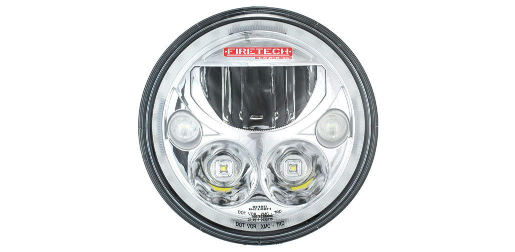 Firetech HiViz LED 5.75" Round Head Light