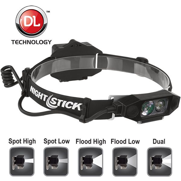NSP-4616B Nightstick  Low-Profile Dual-Light Headlamp