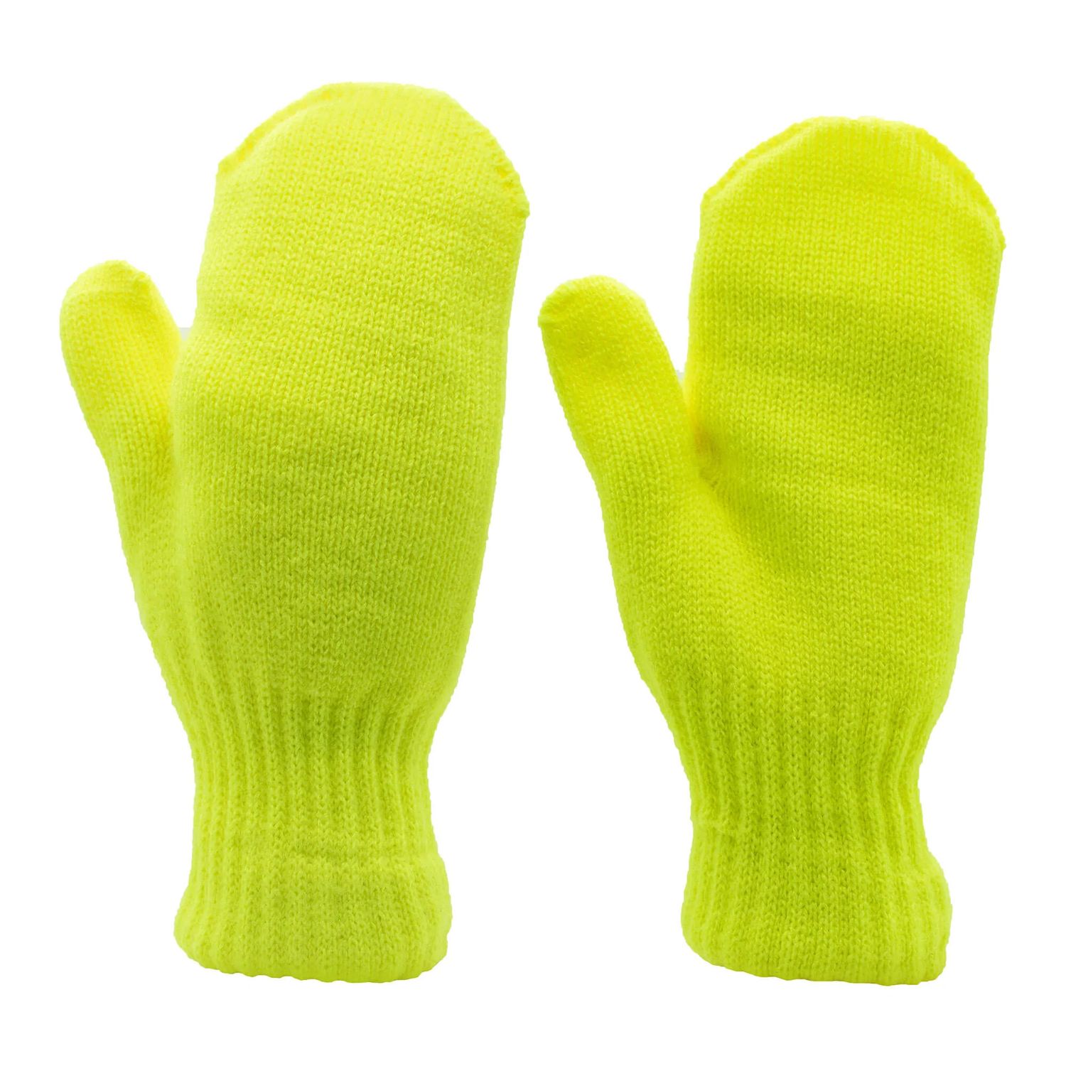 Lined Knit Traffic Mittens