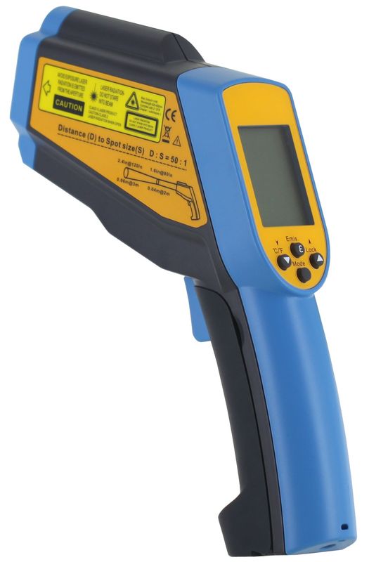 Metris IRT424-2L Heavy-Duty IR DUAL-Laser Thermometer 30:1 Optics