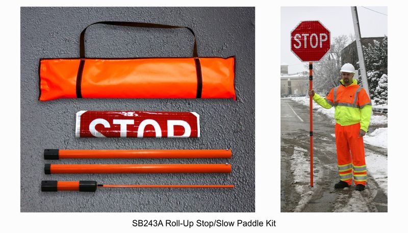 Stop & Slow Paddles - Roll-Up