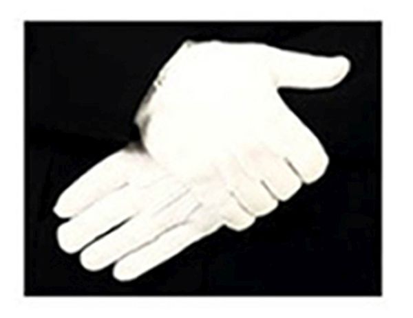 Hero's Pride 8780W Parade Gloves, Nylon Stretch with Raised Pointing, Snap
