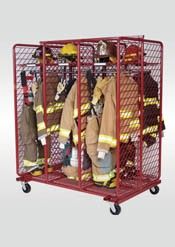 Red Rack Mobile Double Sided Gear Rack