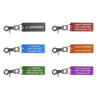 Fire Department Firefighter ALUMINUM Accountability Tags 2 Side Engraving