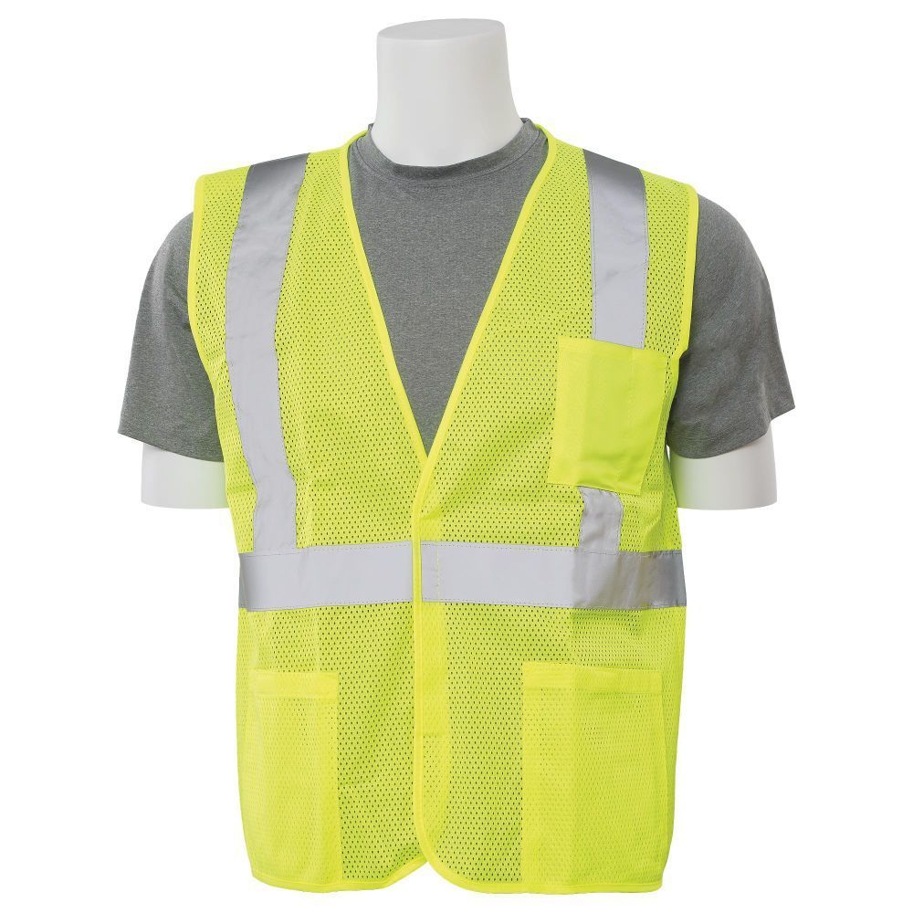 ERB S362 Class 2 Economy Mesh Vest, Color: Lime