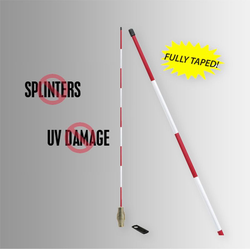 Fire Hydrant Markers 1/4" Diameter Fiberglass  With Medium Spring