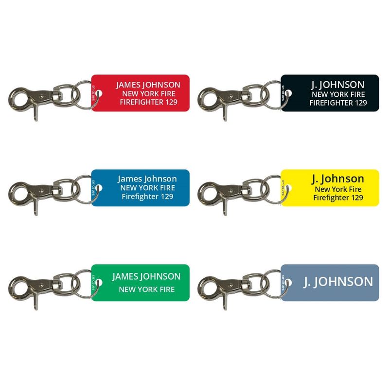 Fire Department Firefighter Lamacoid Acrylic Accountability Tags 2 Side Engraving
