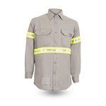 Topps SH56EN TecaSafe® One Long Sleeve High Visibility Button Front Shirt