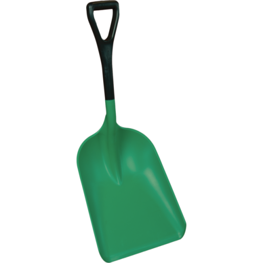 Safety Shovel w/ Short Handle, 14 Safety Shovel w/ Short Handle, 14" Blade, Green
