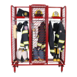 Red Rack Freestanding Double Sided Gear Rack