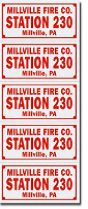 EM-4 Reflective Equipment Stickers