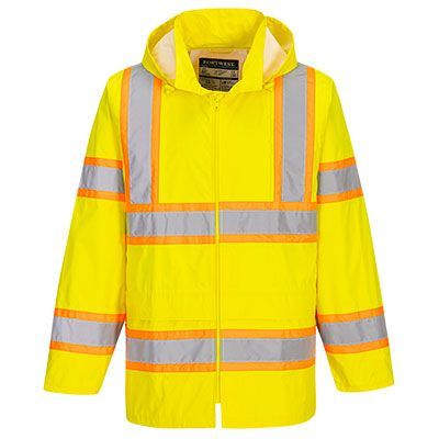 Portwest UH400 - Hi-Vis Contrast Tape Rain Traffic Jacket