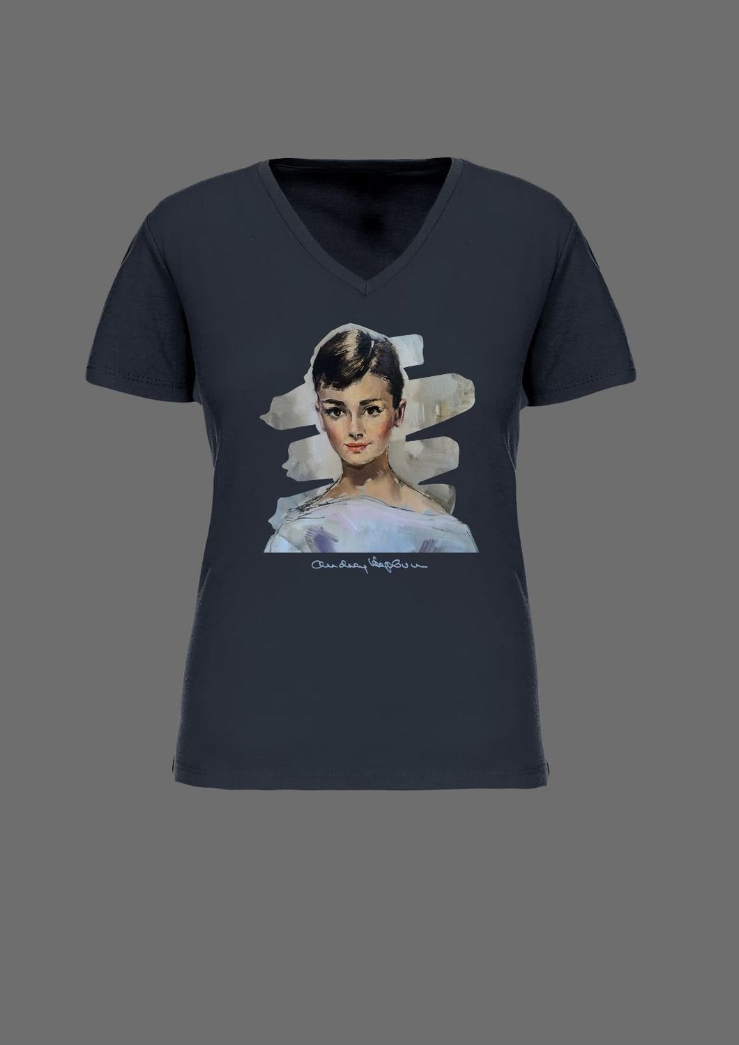 Camiseta gris con dibujo