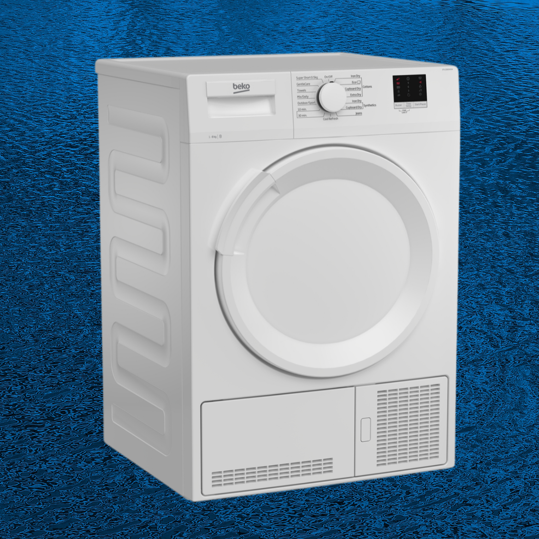 Beko DTLCE80041W- 8kg Condenser Tumble Dryer.(Available From 17/2)