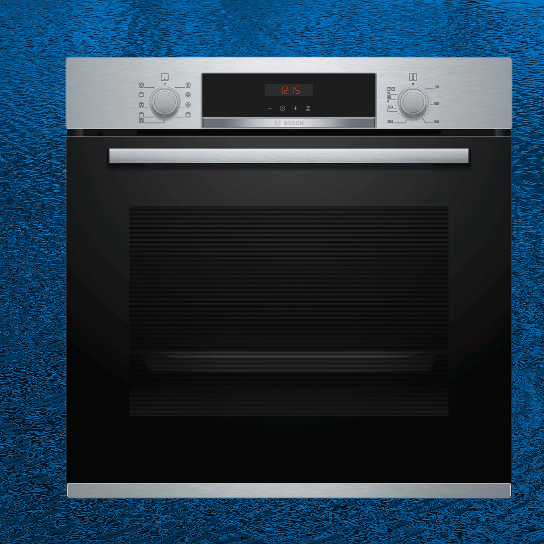 Bosch HBS573BS0B- Built In Electric Single Oven with 3D Hot Air - Stainless  Steel - Serie 4 ( Pyrolytic )
