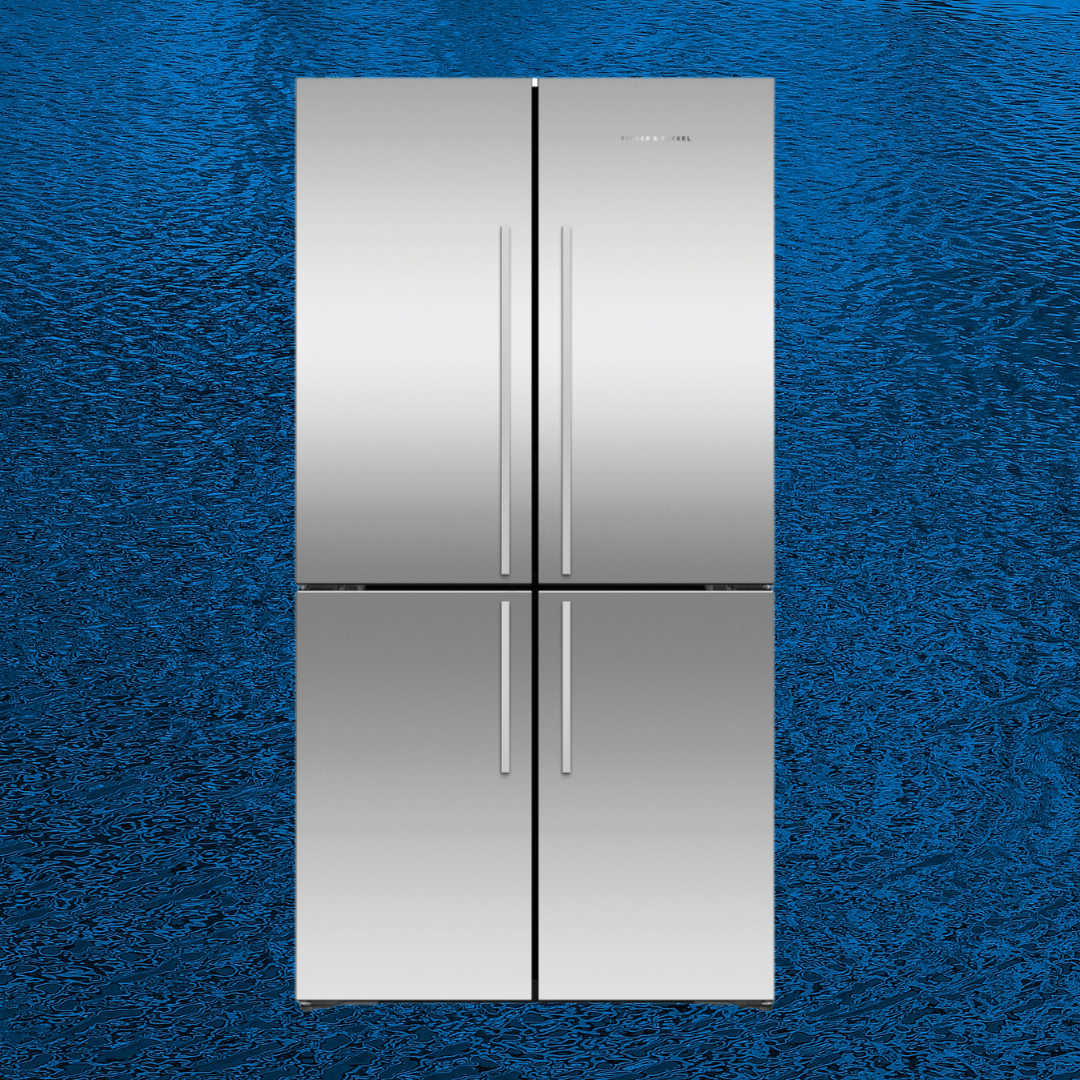 Fisher & Paykel RF605QDVX1 - American Style Multi Door Fridge Freezer -  Stainless Steel. (Plumbed)