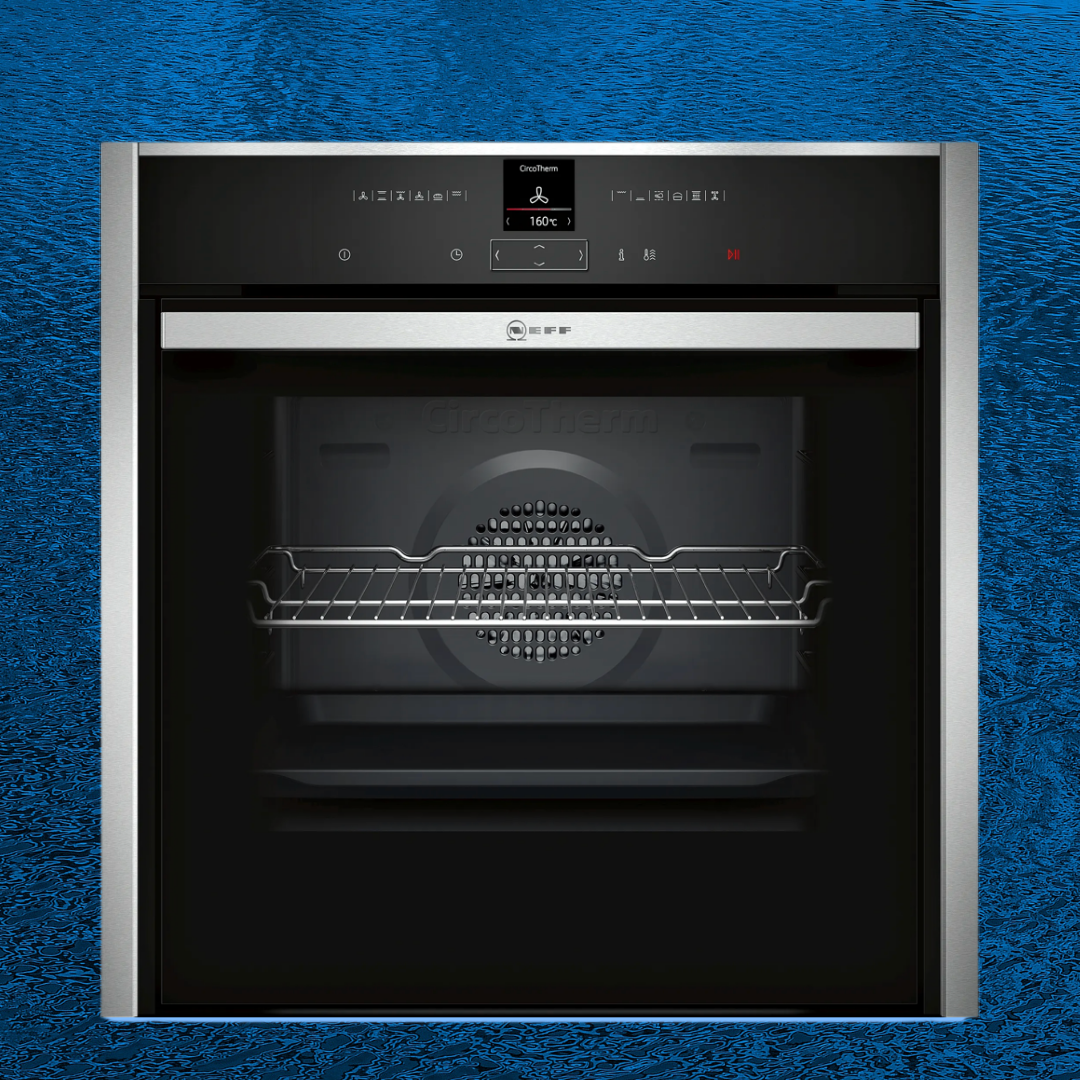 Neff B57CR23N0B Built In Pyrolytic Slide & Hide Electric Single Oven -  Stainless Steel -N70 (Available From 2/12)