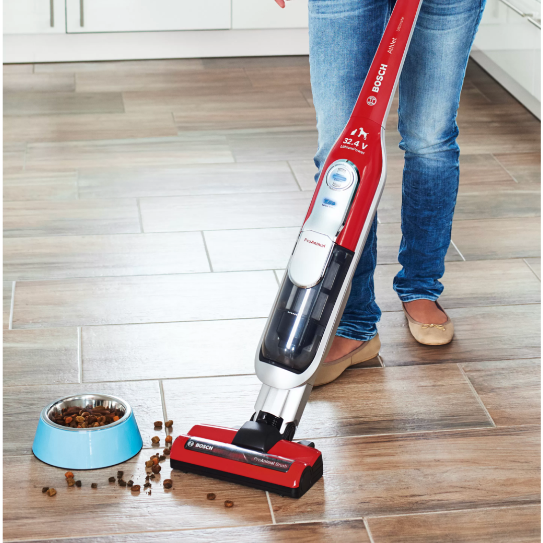 Bosch BCH7PETGB Athlet ProAnimal 32.4V Cordless Vacuum Cleaner 75 minutes  runtime - Red -Serie 8